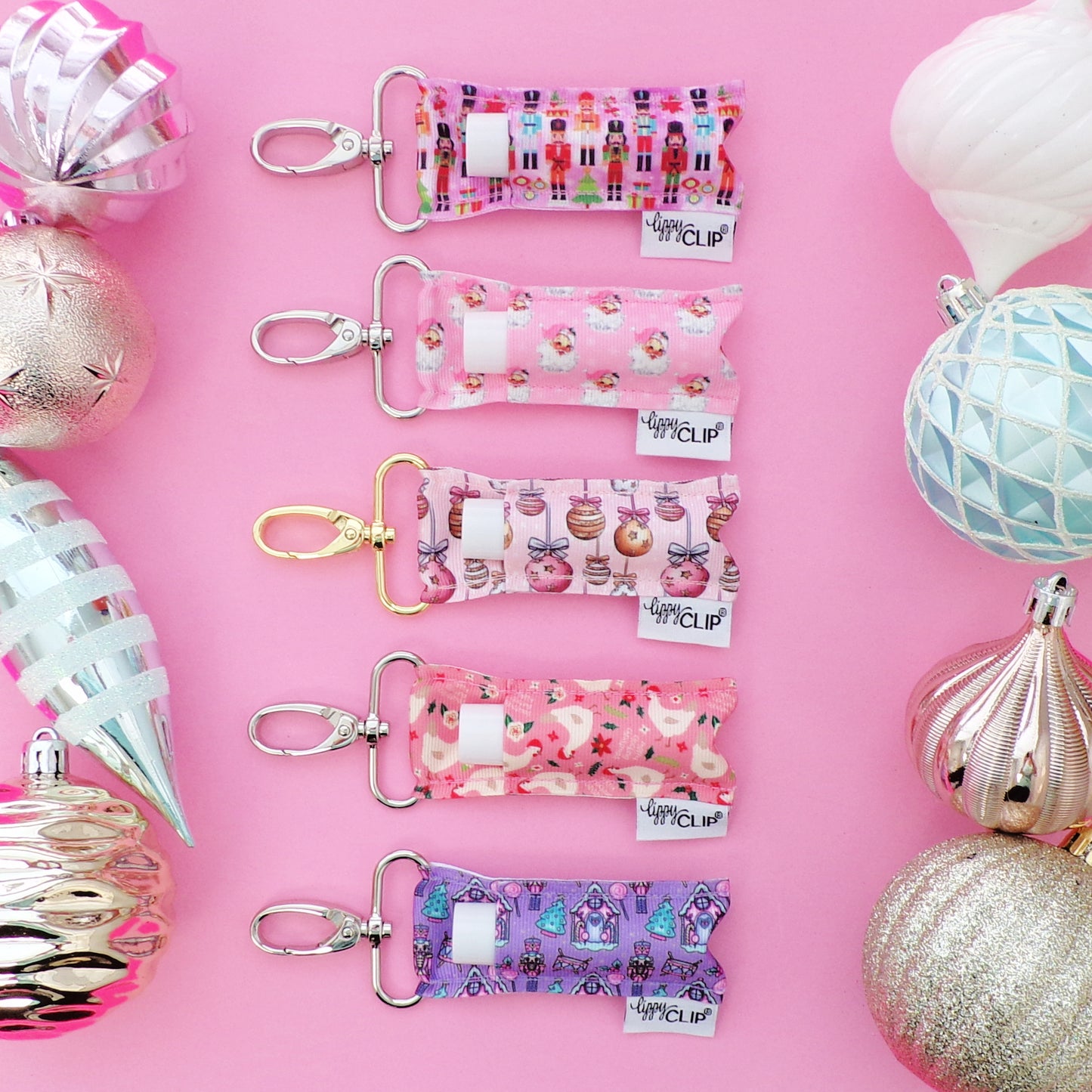 Merry Clucking Christmas LippyClip® Lip Balm Holder