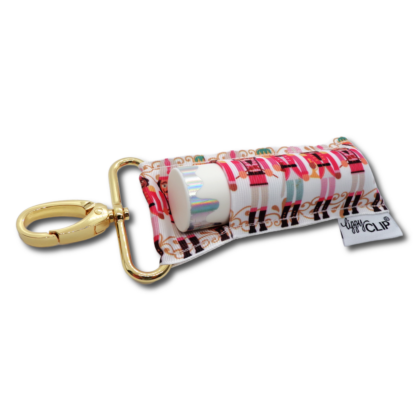 Nutcracker LippyClip KISS for larger lip balms, essential oil rollers, etc.
