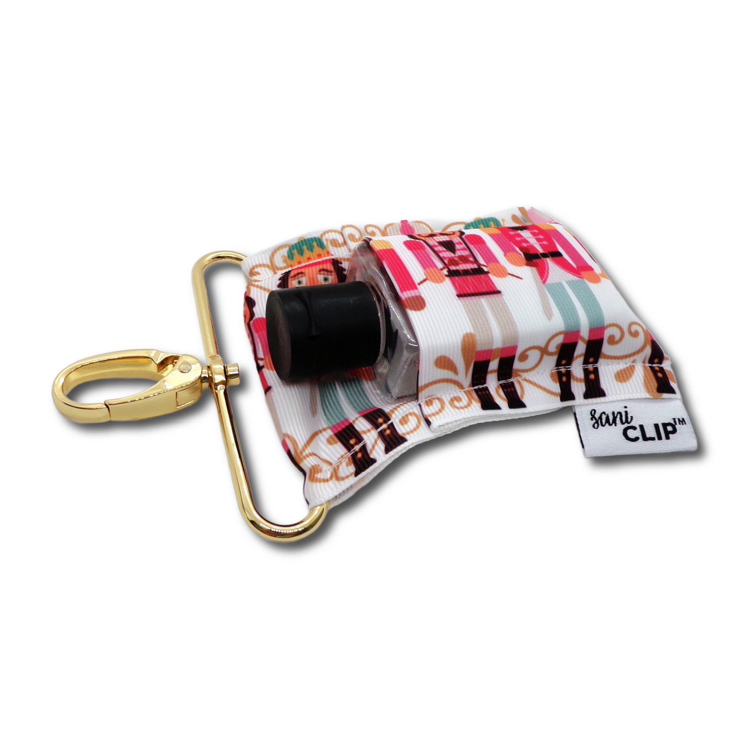 Nutcracker SaniClip Hand Sanitizer Holder - made to order