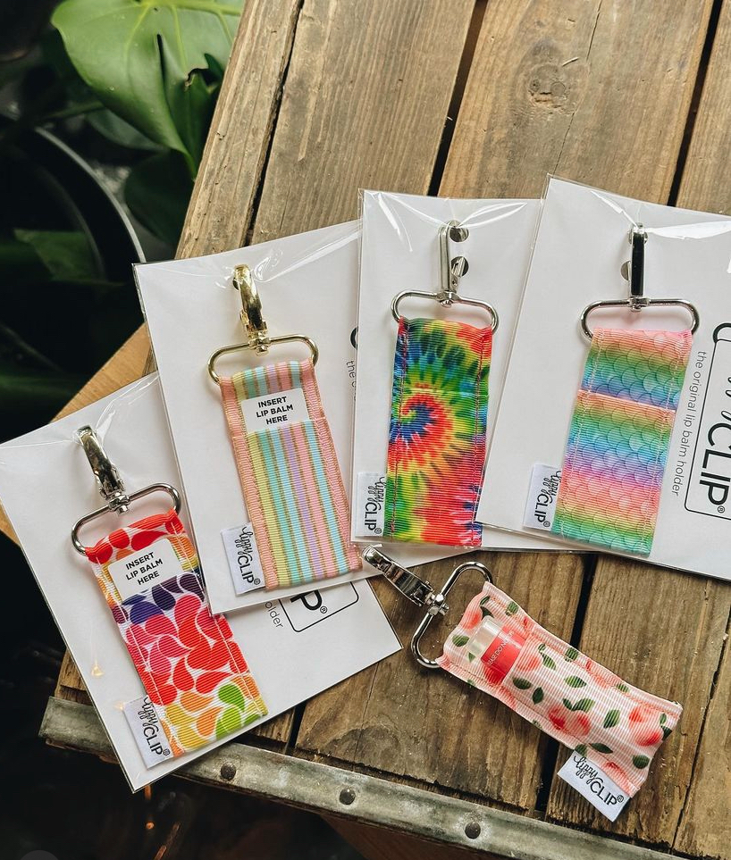 Tie Dye LippyClip® Lip Balm Holder