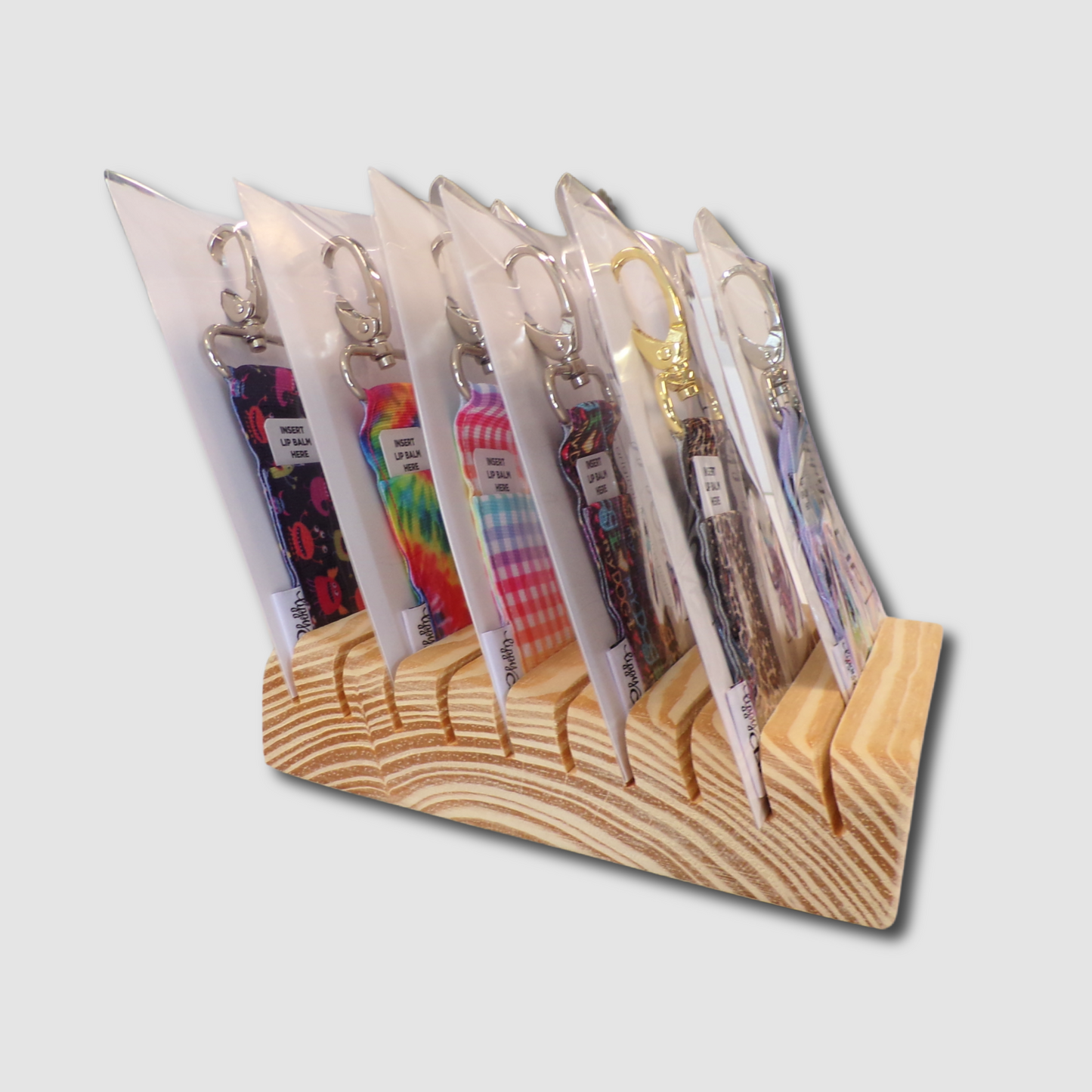 Square Wooden Slotted Display