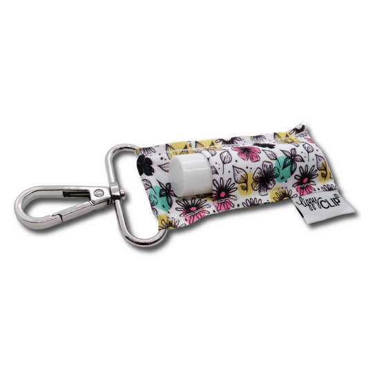 Black and White Floral LippyClip® - Economy Hardware + No Packaging
