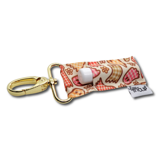 Gingham Ghosts LippyClip® Lip Balm Holder