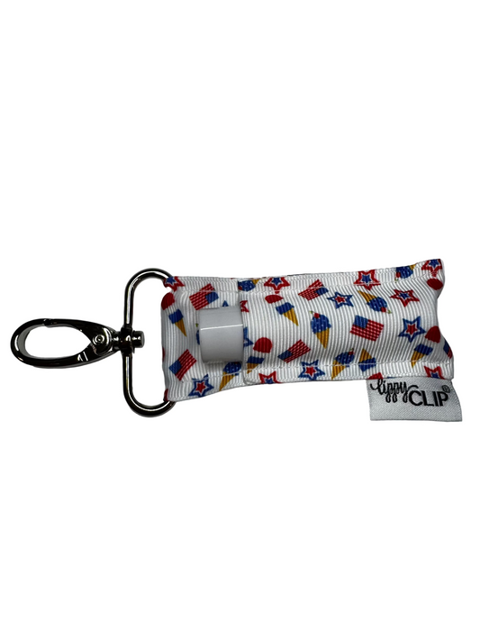 Flags and Ice Cream LippyClip® Lip Balm Holder
