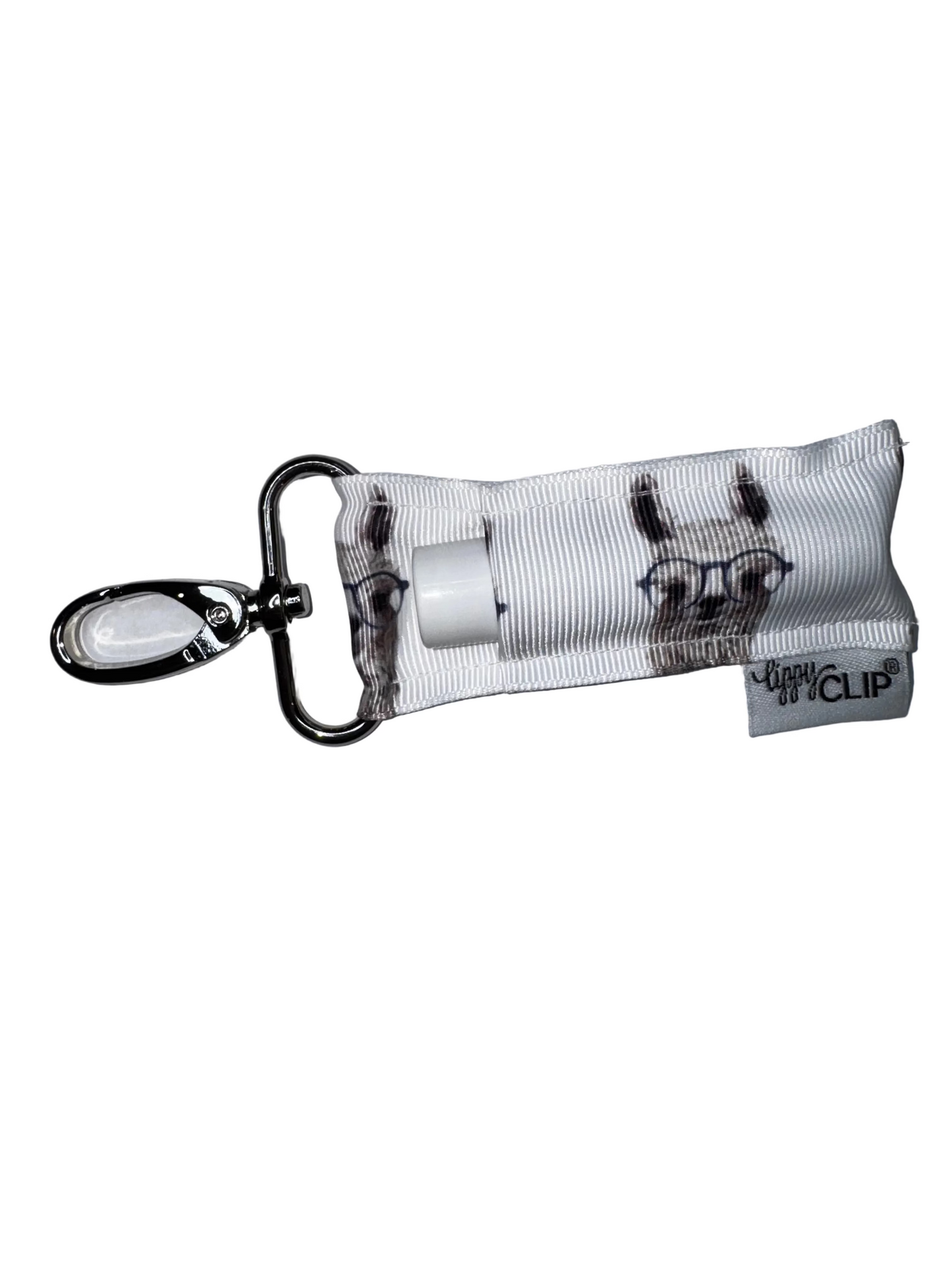 Llama with Glasses LippyClip® Lip Balm Holder