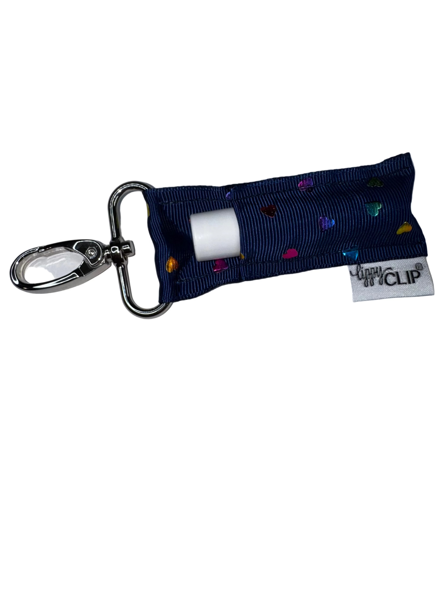 Navy Rainbow Hearts LippyClip®