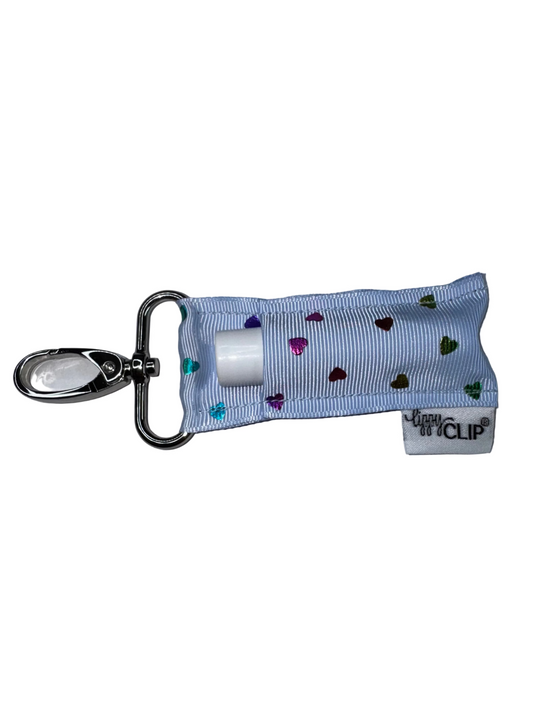 Blue Rainbow Hearts LippyClip®