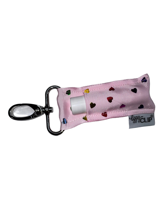 Pink Rainbow Hearts LippyClip®
