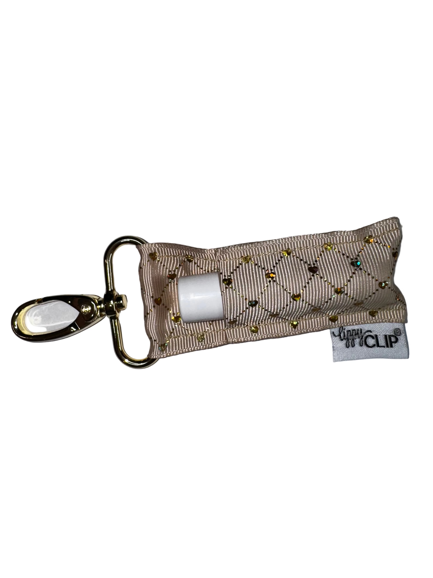 Gold Lattice on Taupe LippyClip®
