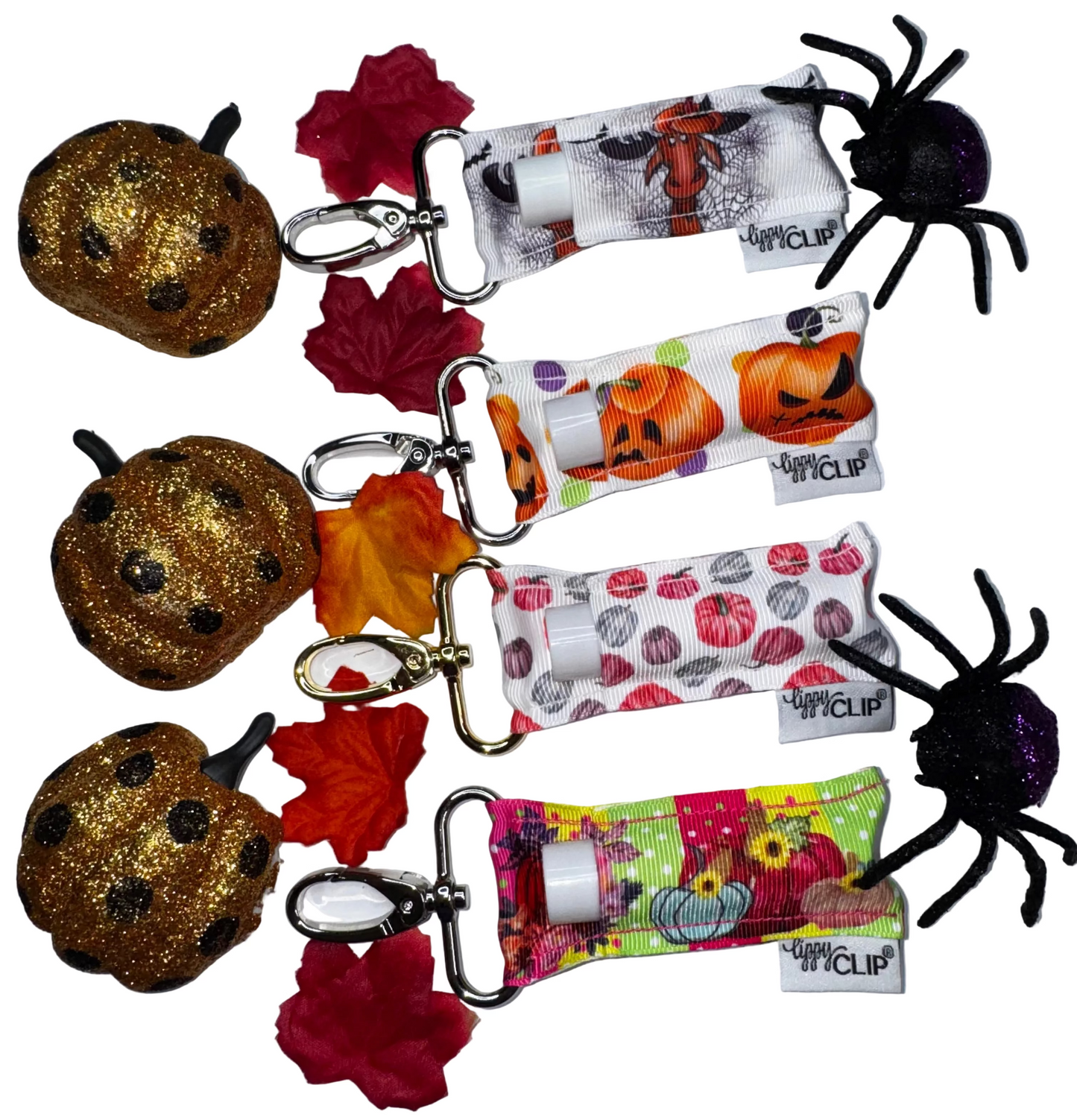 Bright Stripe Pumpkins LippyClip®