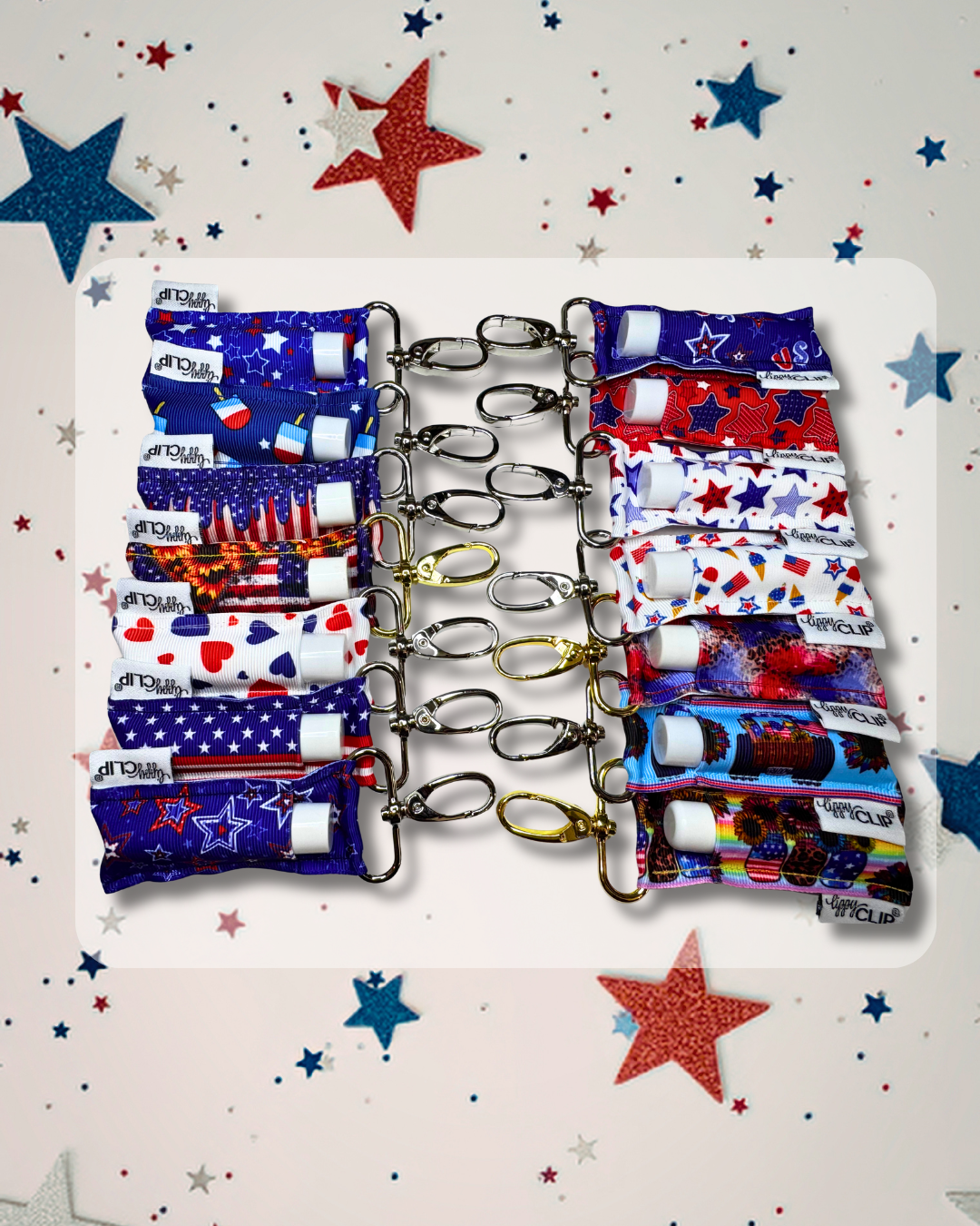 Patriotic 4X4 LippyClip® Lip Balm Holder
