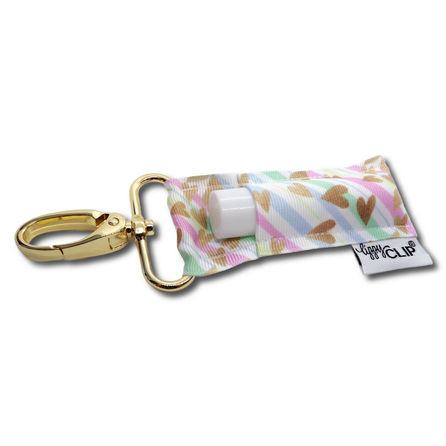 Pastel Hearts LippyClip® Lip Balm Holder
