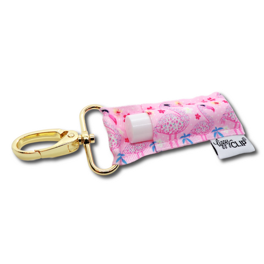 Pink Flamingos LippyClip® Lip Balm Holder