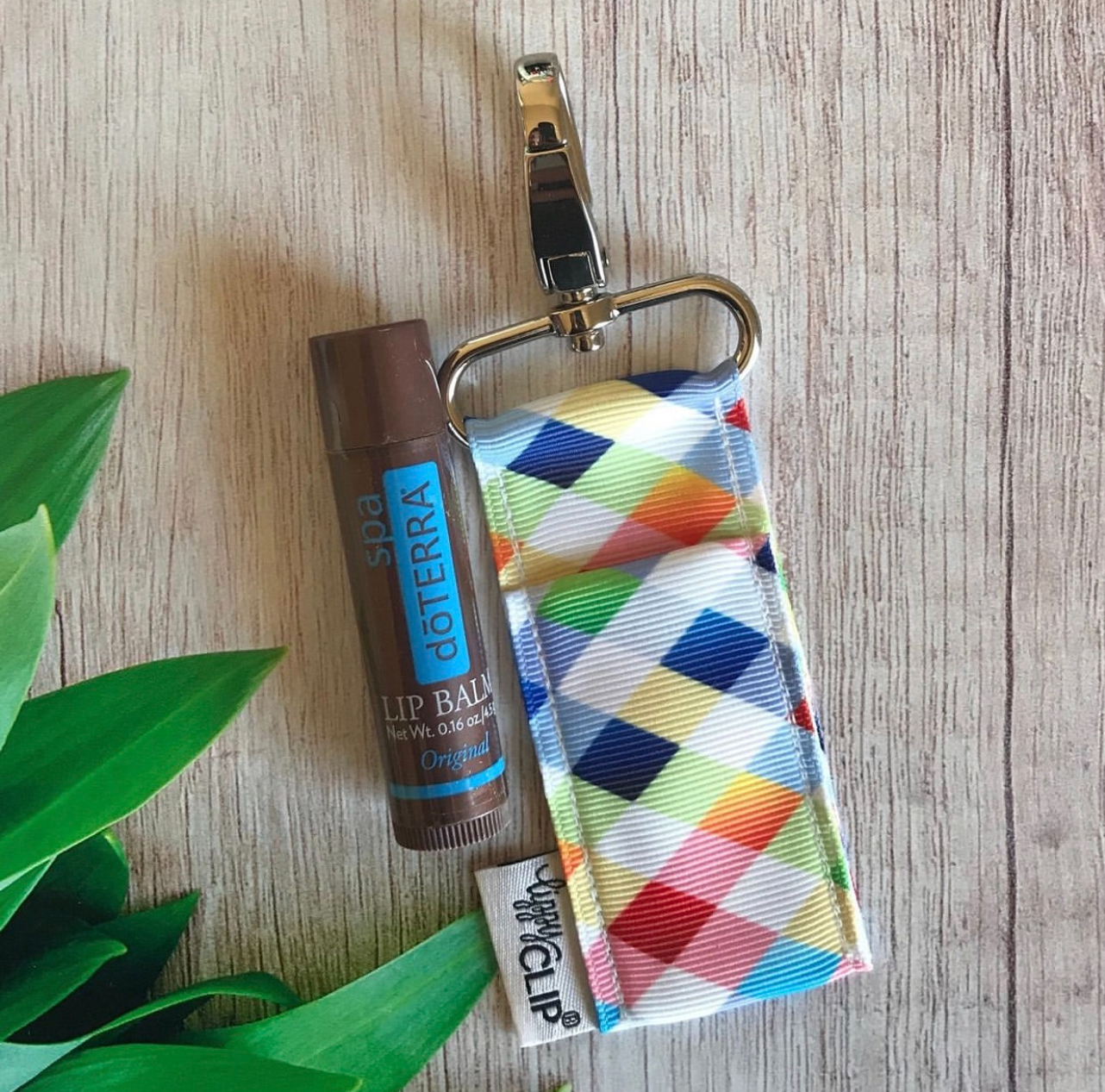 Rainbow Plaid LippyClip®