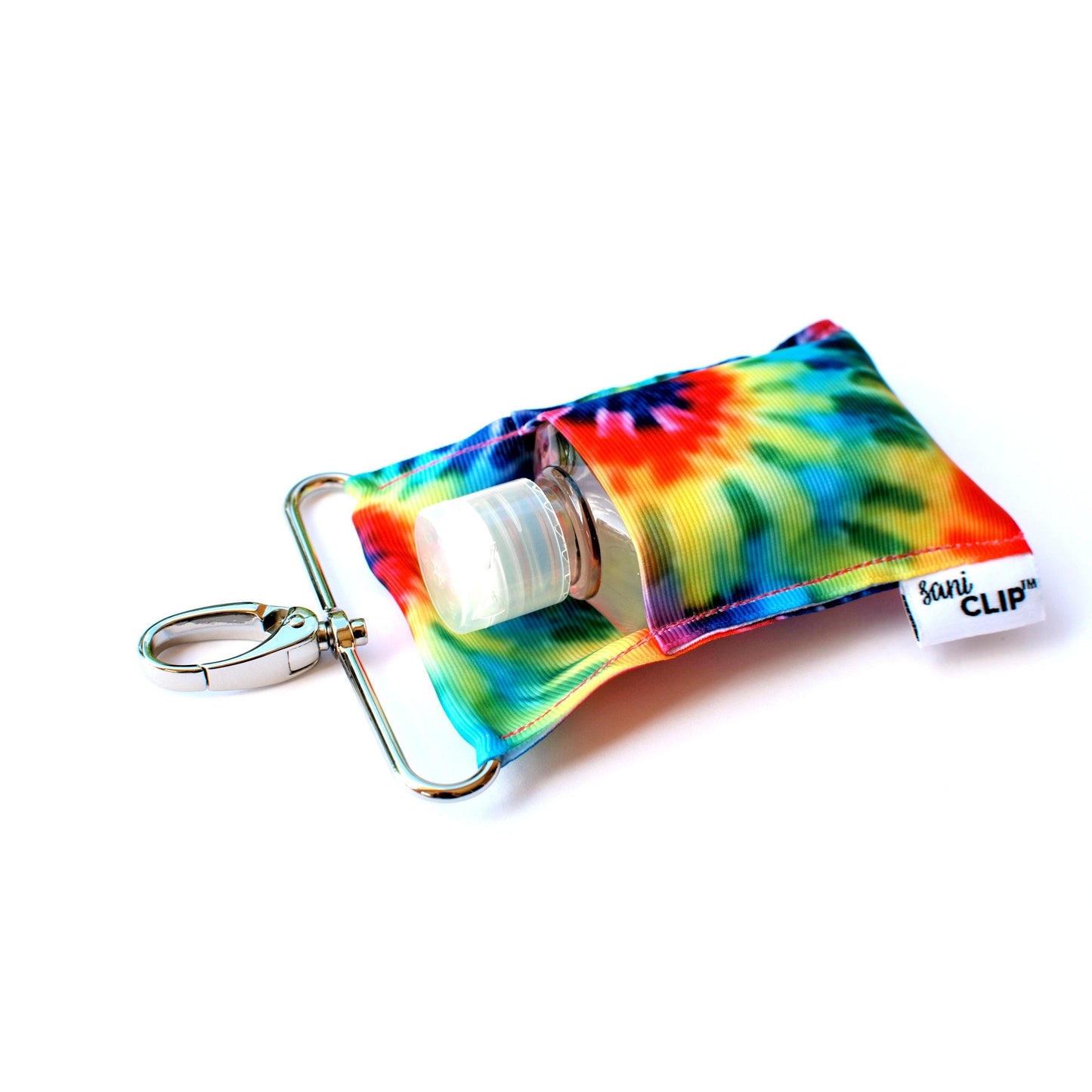 Tie Dye SaniClip Hand Sanitizer Holder