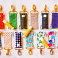 Gold Dots on Navy LippyClip® Lip Balm Holder