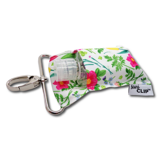 Wildflowers SaniClip Hand Sanitizer Holder
