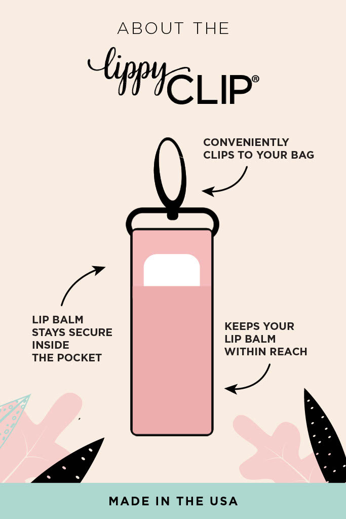 Hibiscus LippyClip® Lip Balm Holder