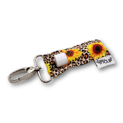 Leopard Sunflower LippyClip® Lip Balm Holder